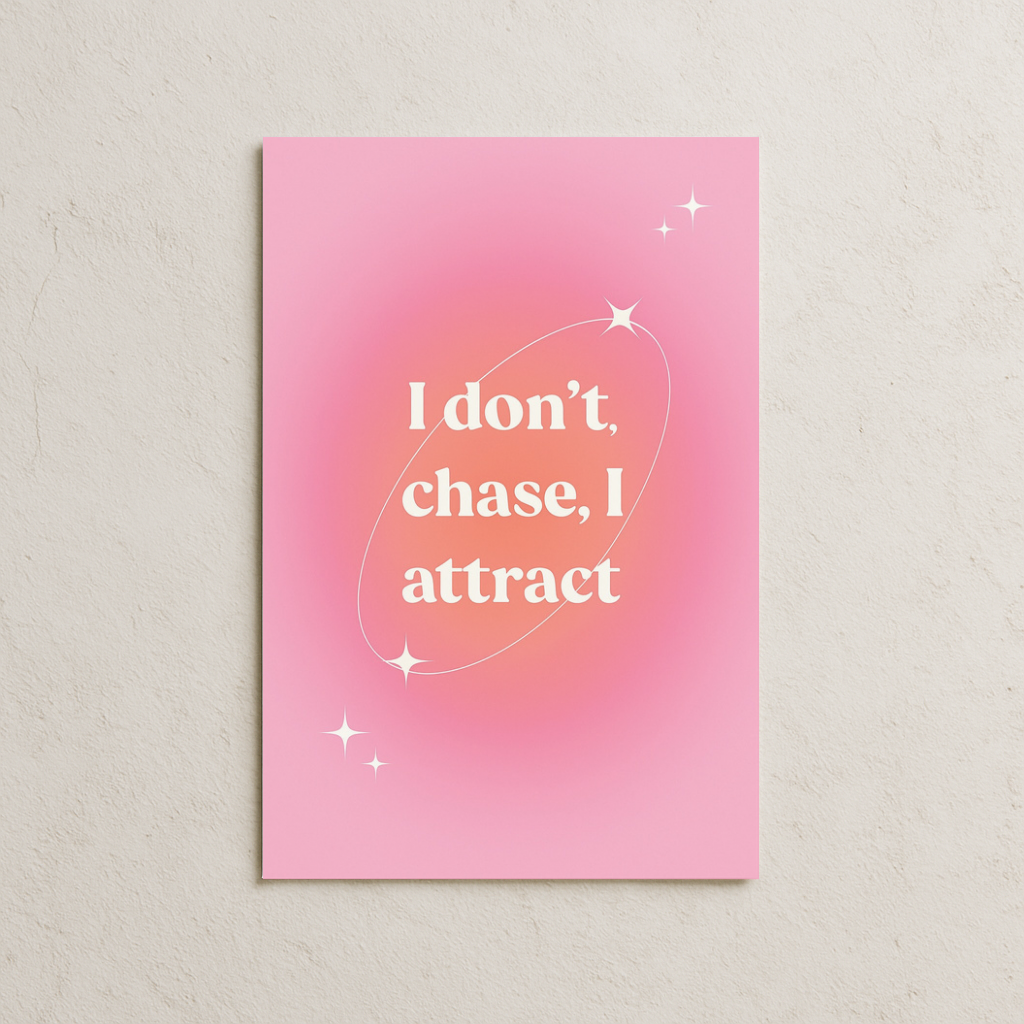 I Don't Chase, I Attract Posteri-1