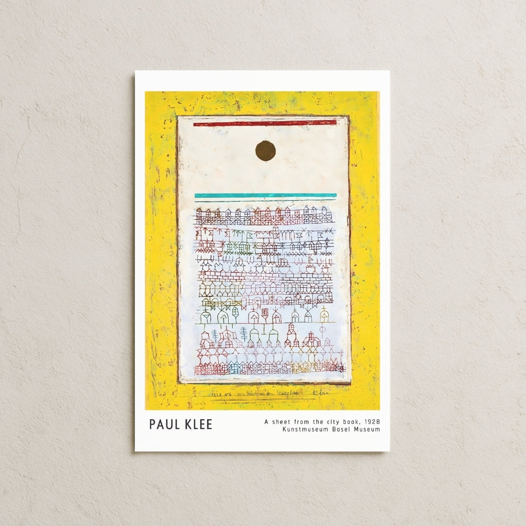 Paul Klee - A Sheet From The City Book, 1928 Posteri