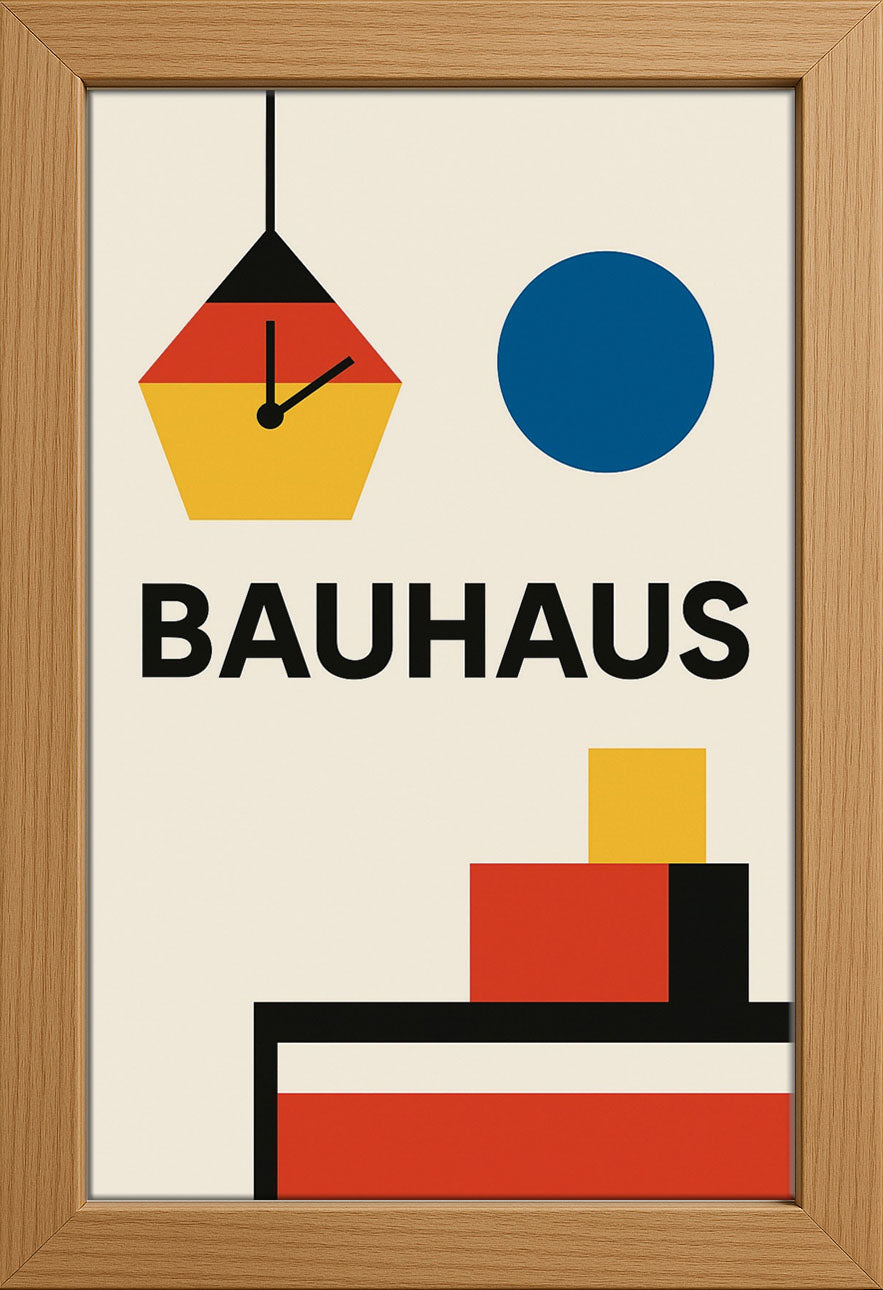 Bauhaus Geometric Posteri