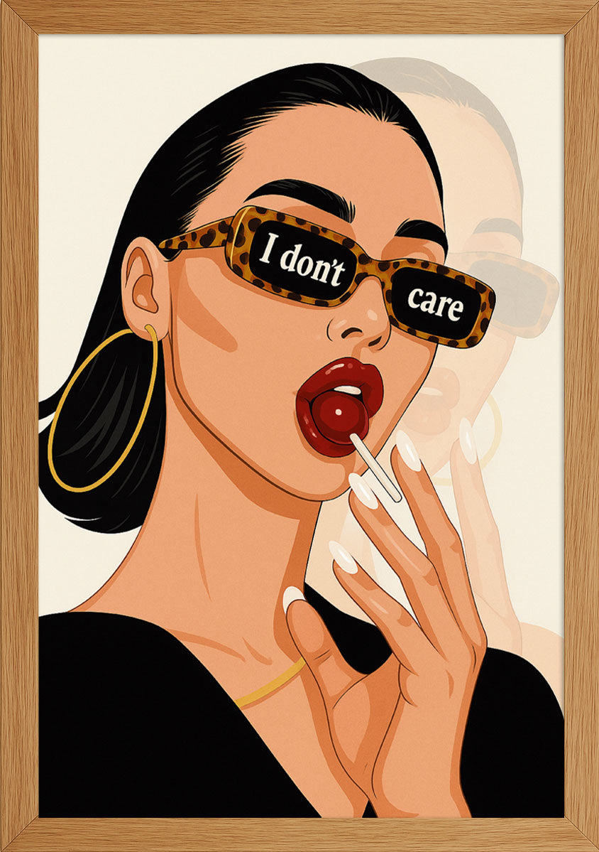 I Don't Care Kadın Posteri