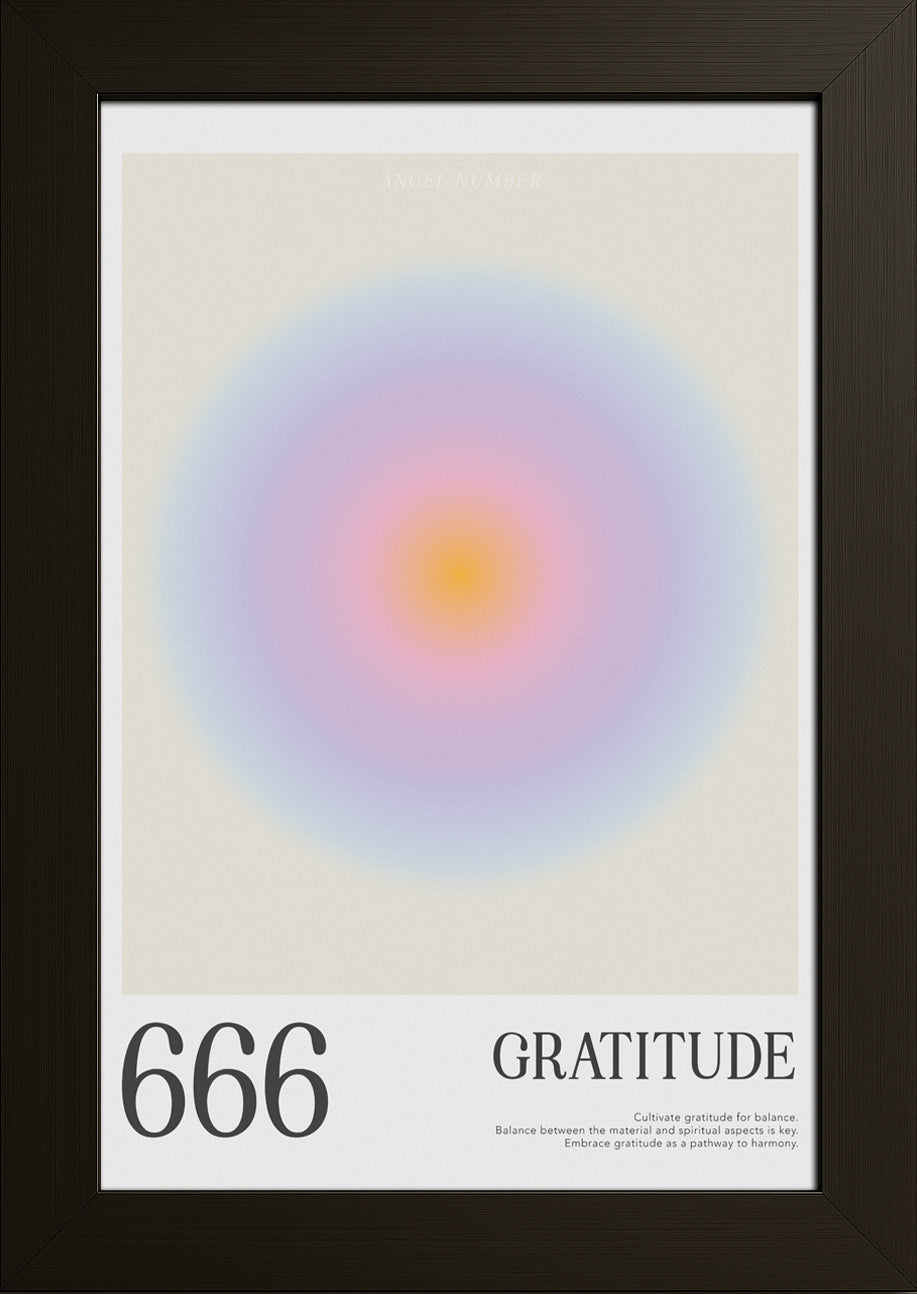 666 Gratitude Posteri