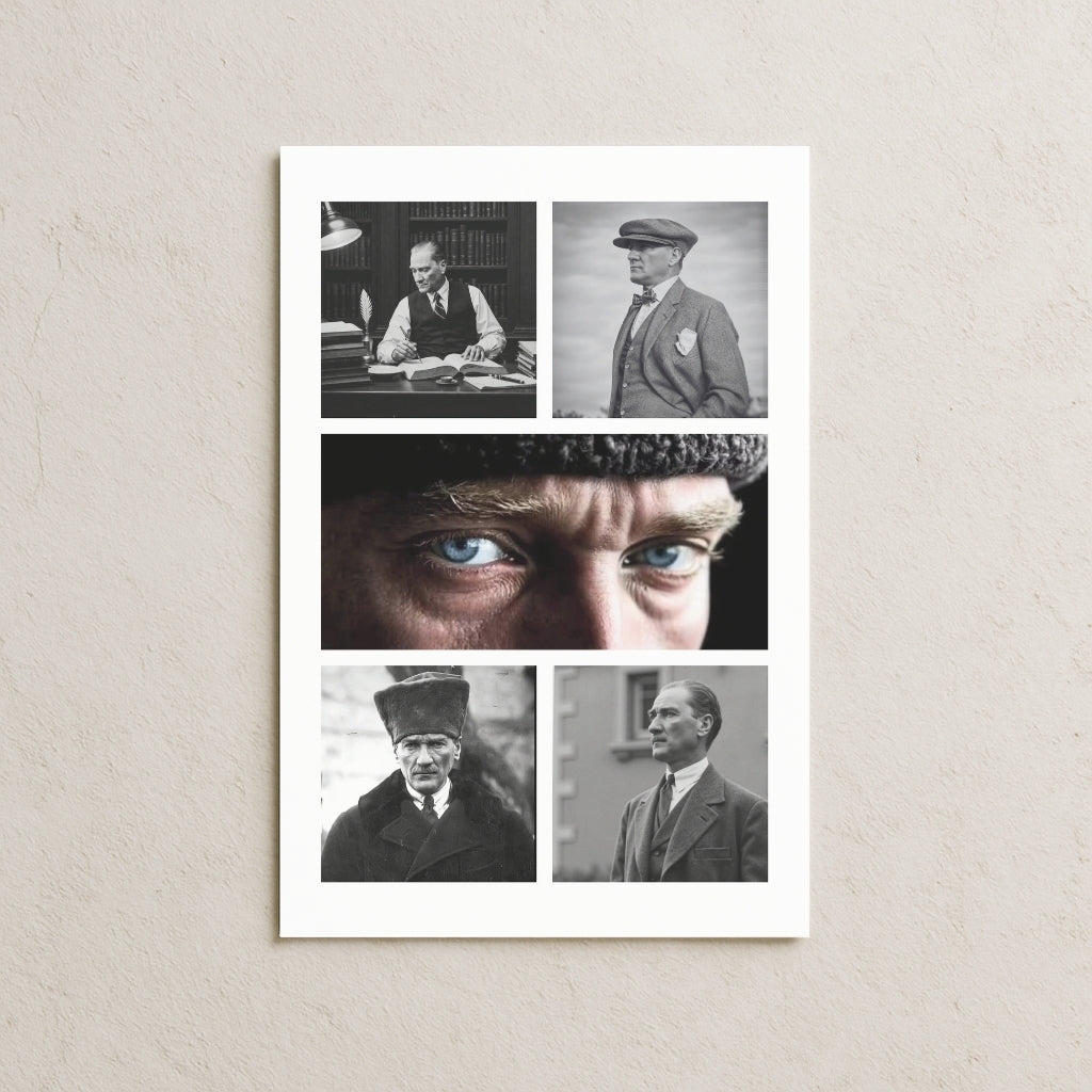 Atatürk Kolaj Posteri