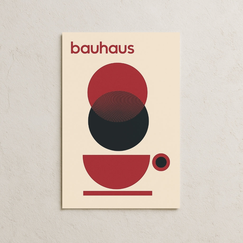 Bauhaus Red Cup Posteri