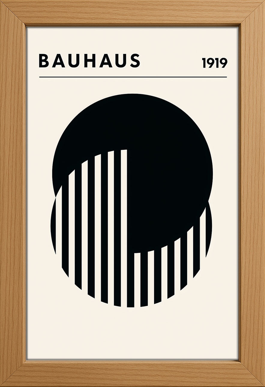 Bauhaus 1919 Black Posteri