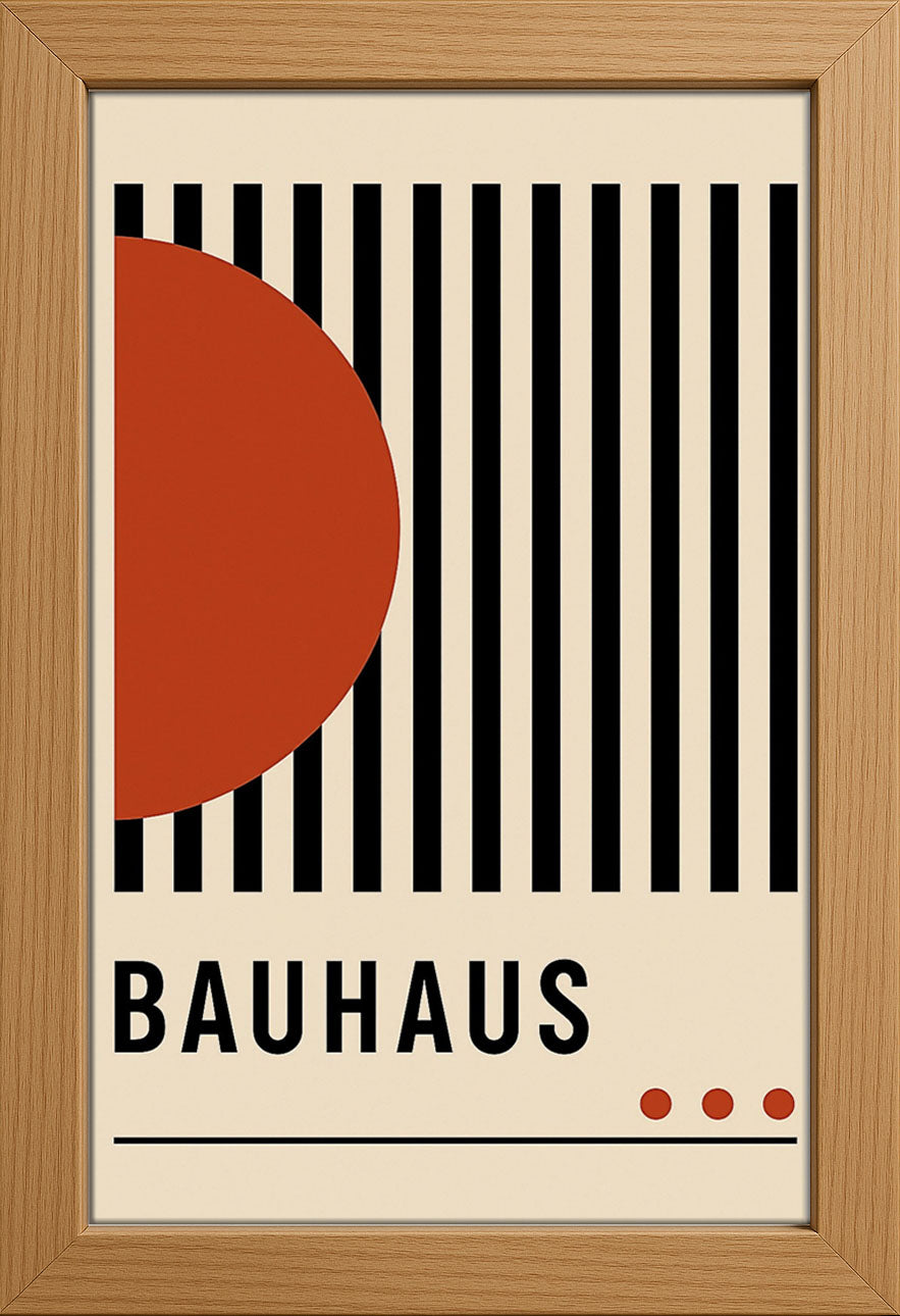 Bauhaus Half Orange Posteri