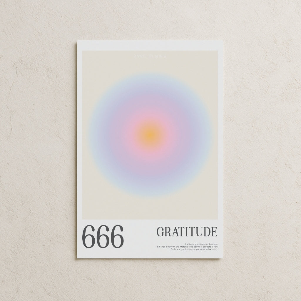 666 Gratitude Posteri