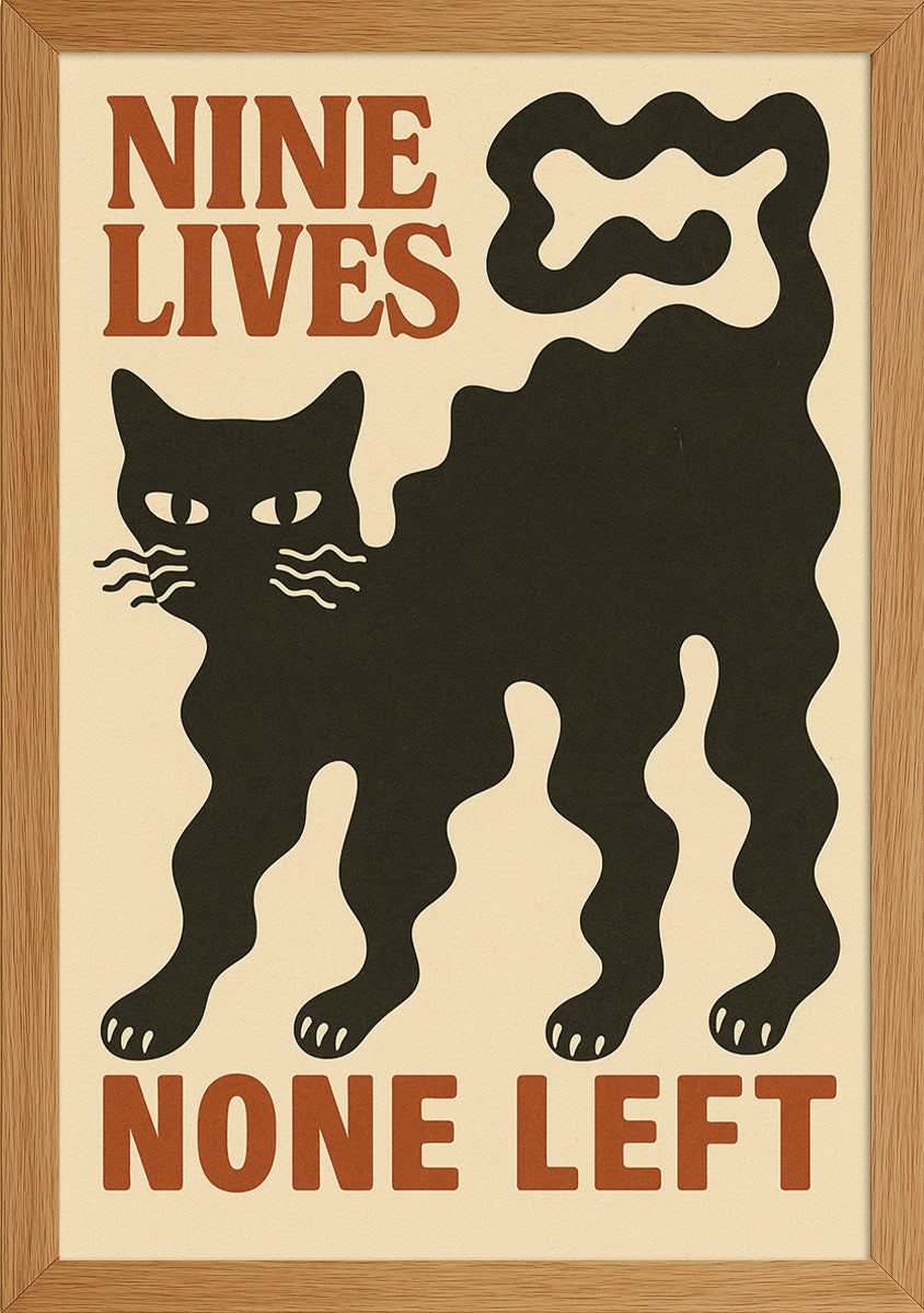 9 Canlı Kedi Posteri