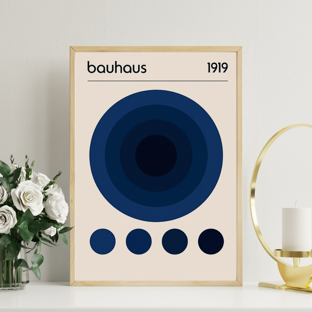 Bauhaus Deep Blue Posteri