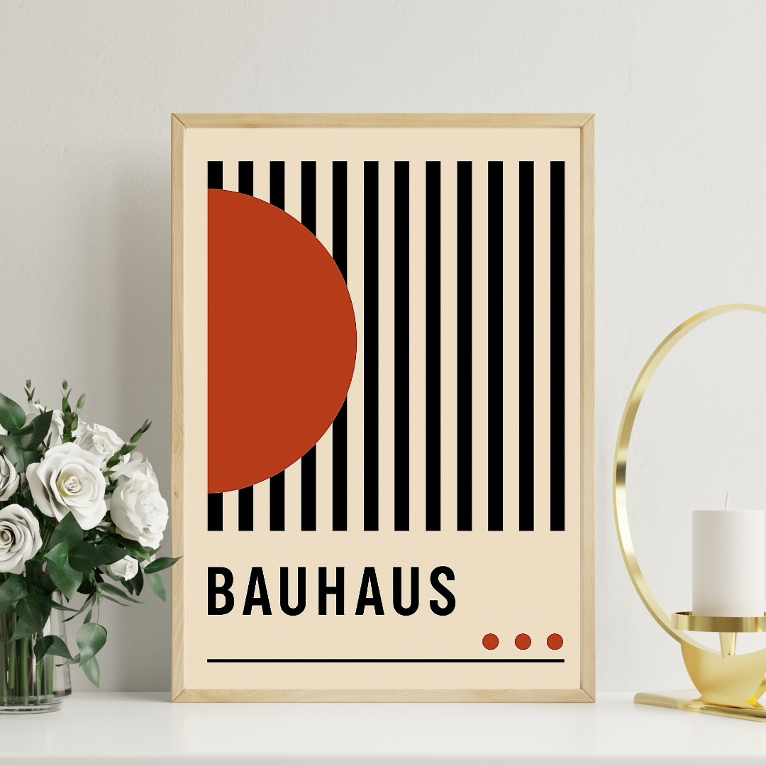 Bauhaus Half Orange Posteri