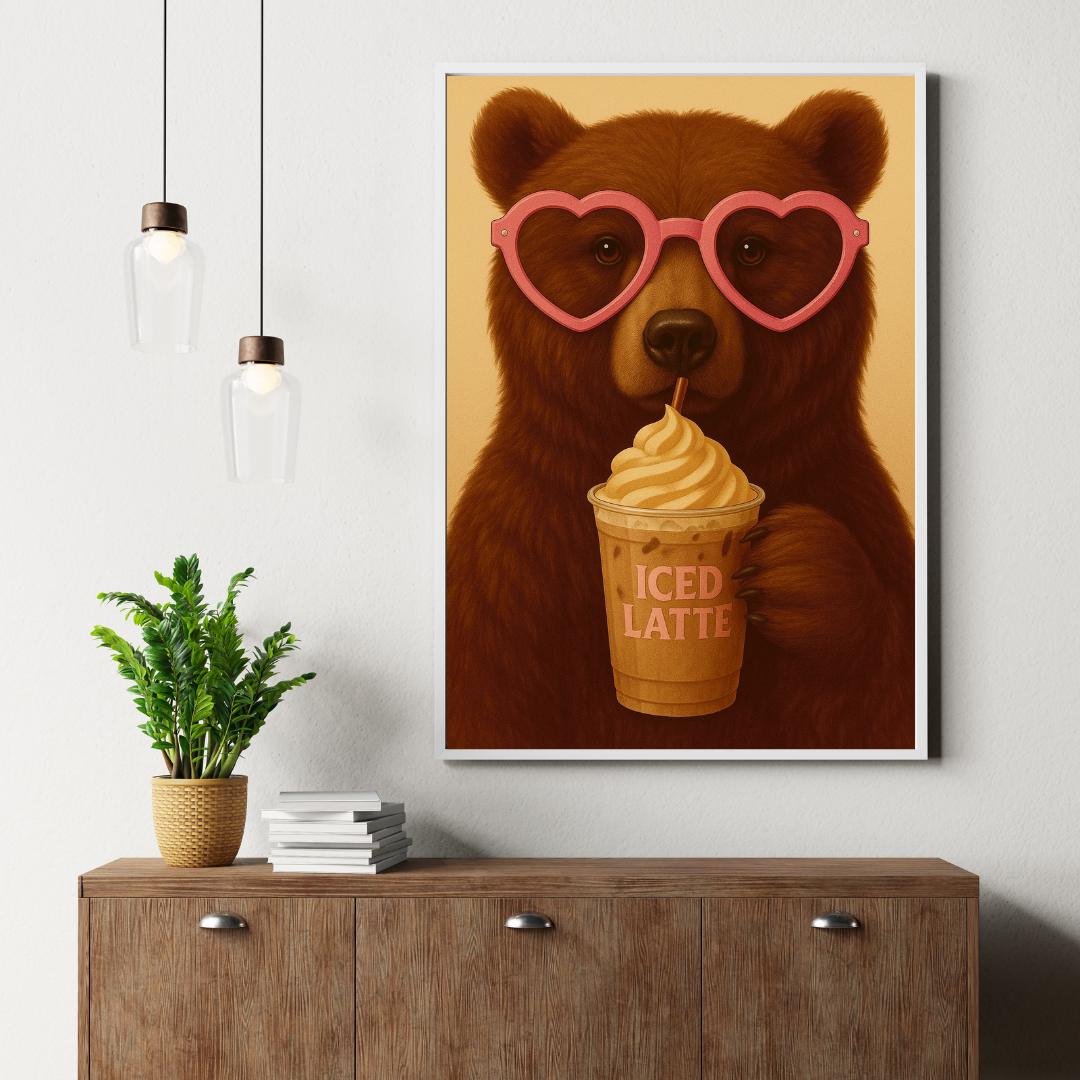 Iced Latte Ayı Posteri
