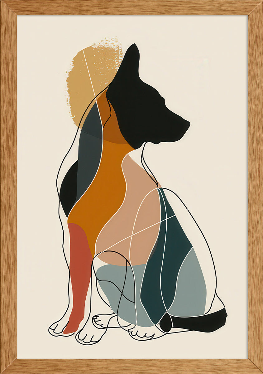 2 Boyutlu Çizim-Köpek Posteri-3