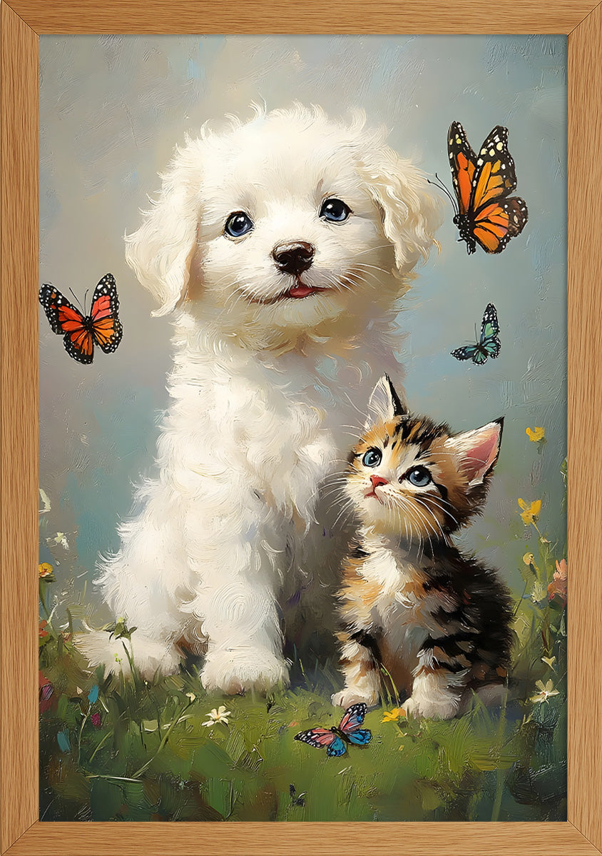 Poddle ve Yavru Kedi Posteri
