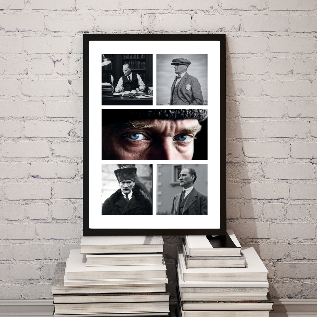 Atatürk Kolaj Posteri