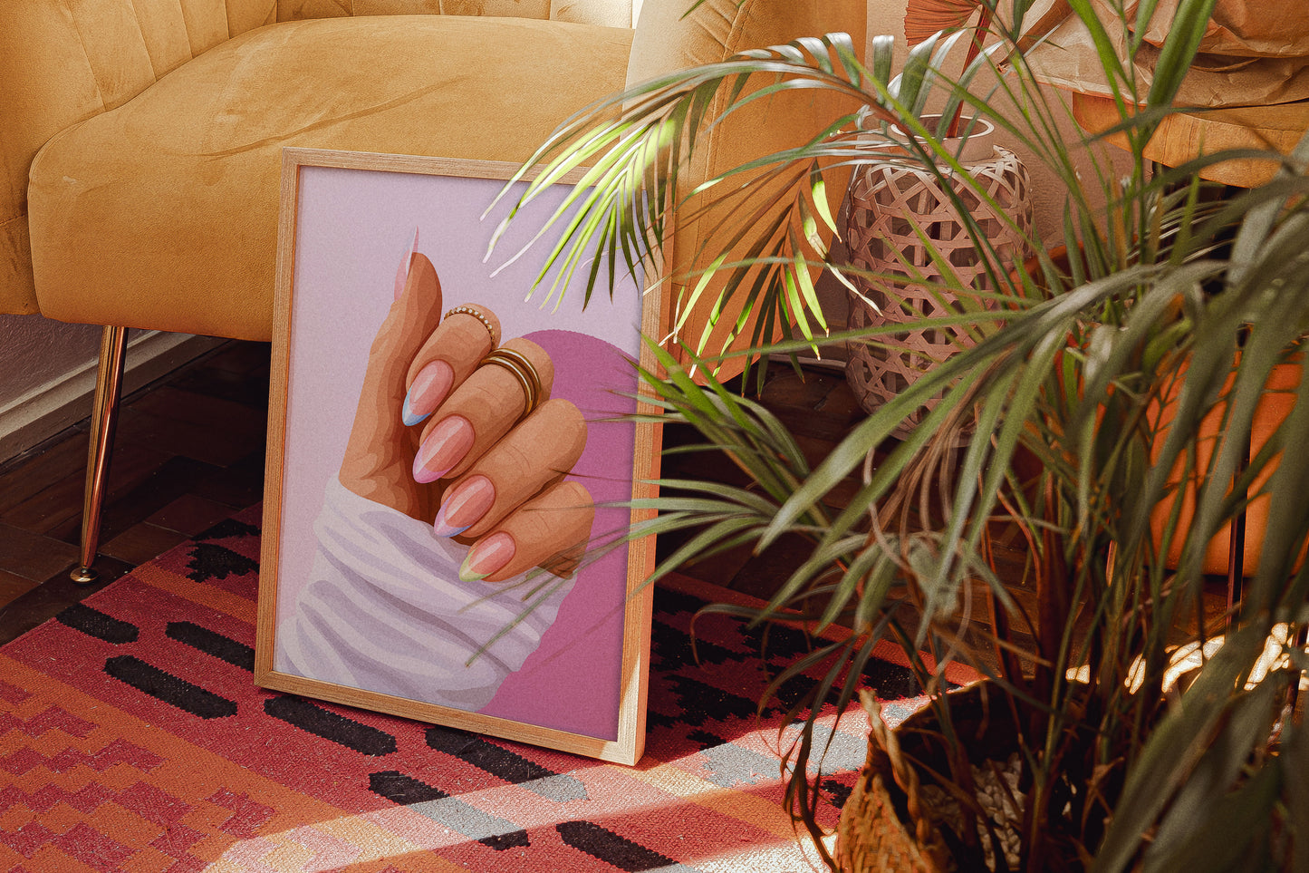 Pembe Ojeli Tırnaklar Posteri