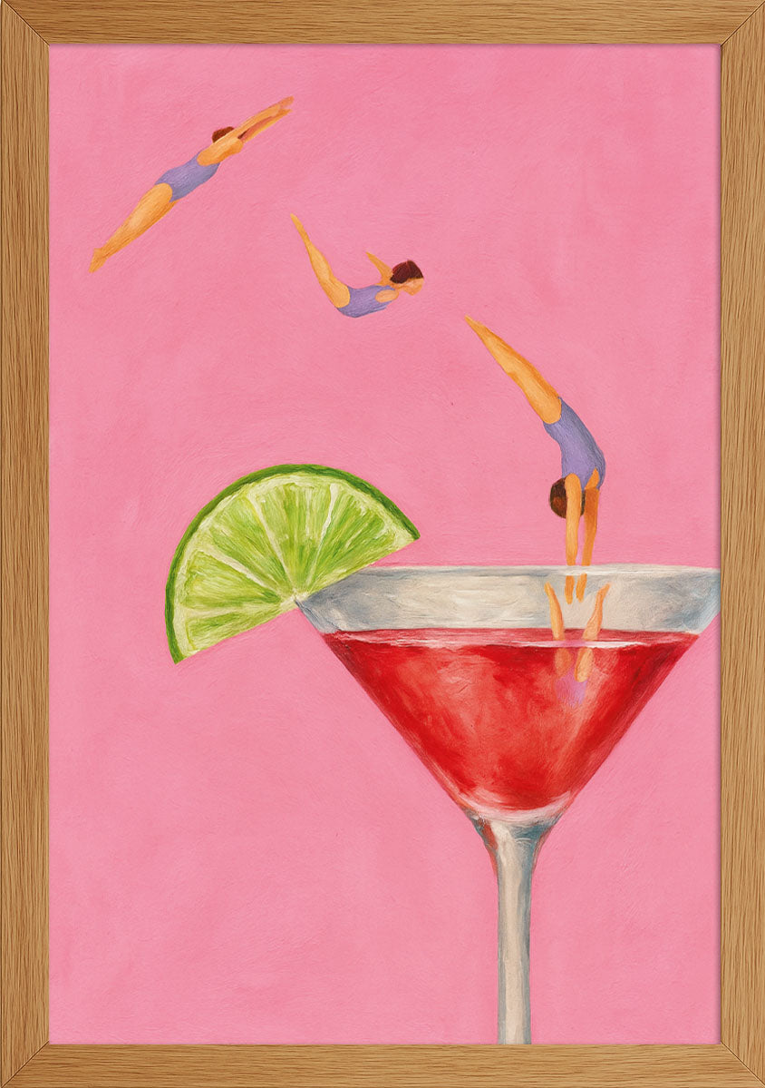Martini Bardağına Serbest Dalış Posteri