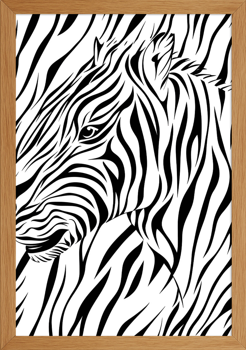 Kamufle Zebra Posteri