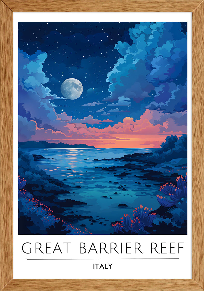 Dark Great Barrier Reef Posteri