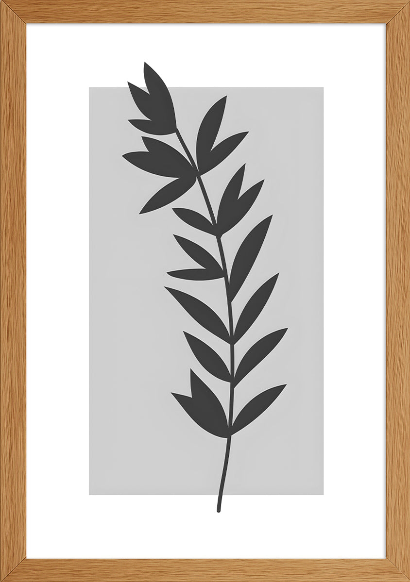 Çizgisel Yapraklar Posteri-1