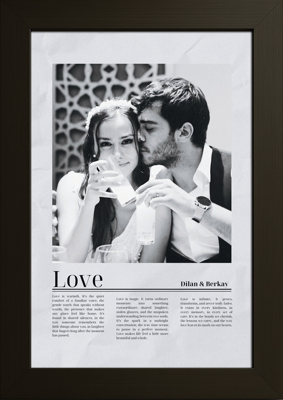 kişiye özel (love) poster
