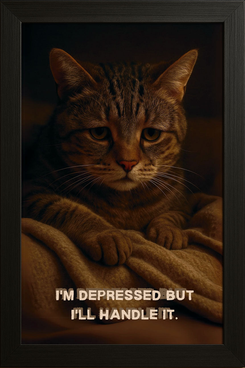 Depresif Kedi Posteri