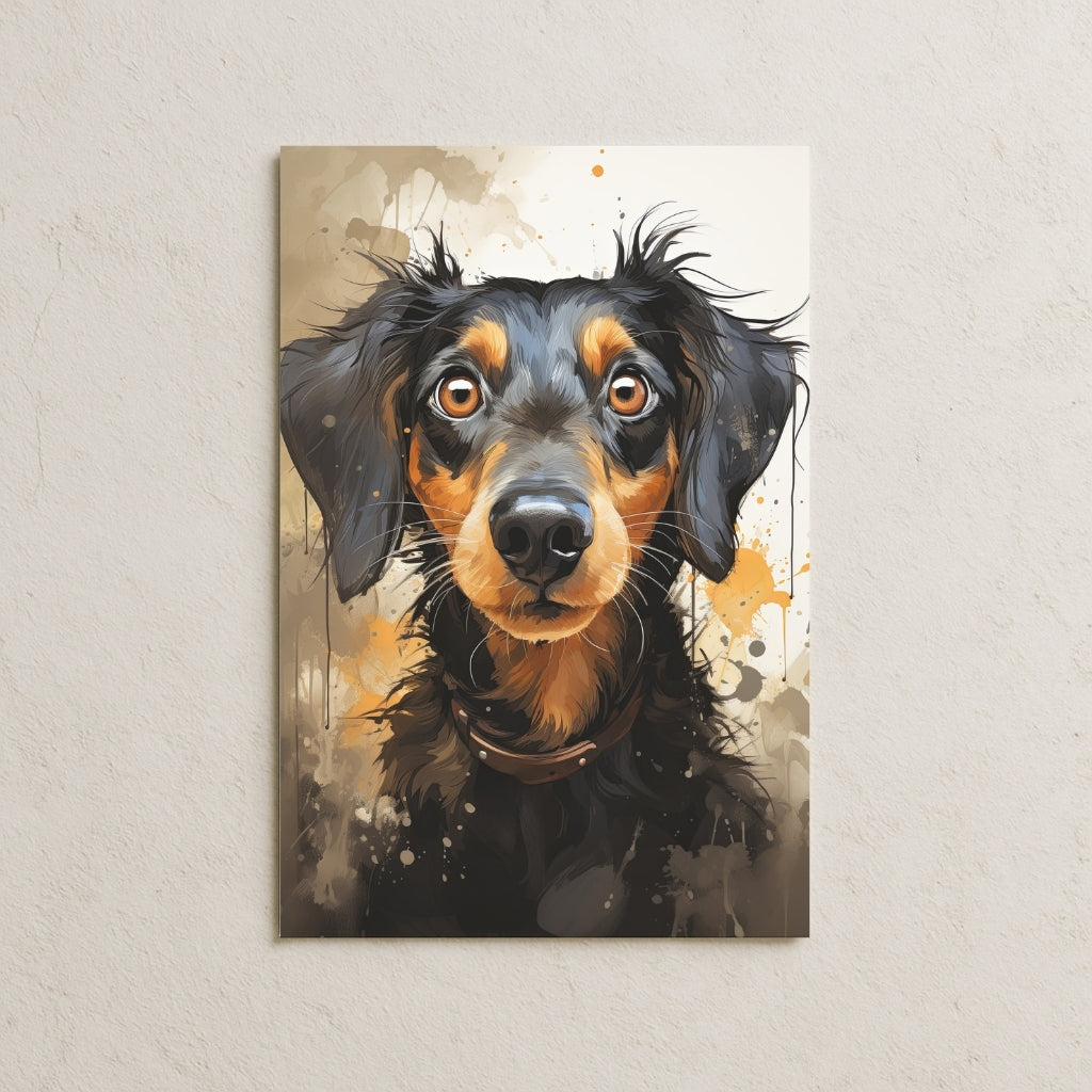 Yağlı Boya Köpek Posteri-2