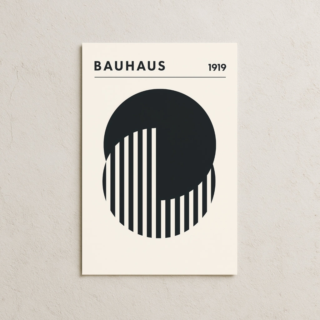 Bauhaus 1919 Black Posteri