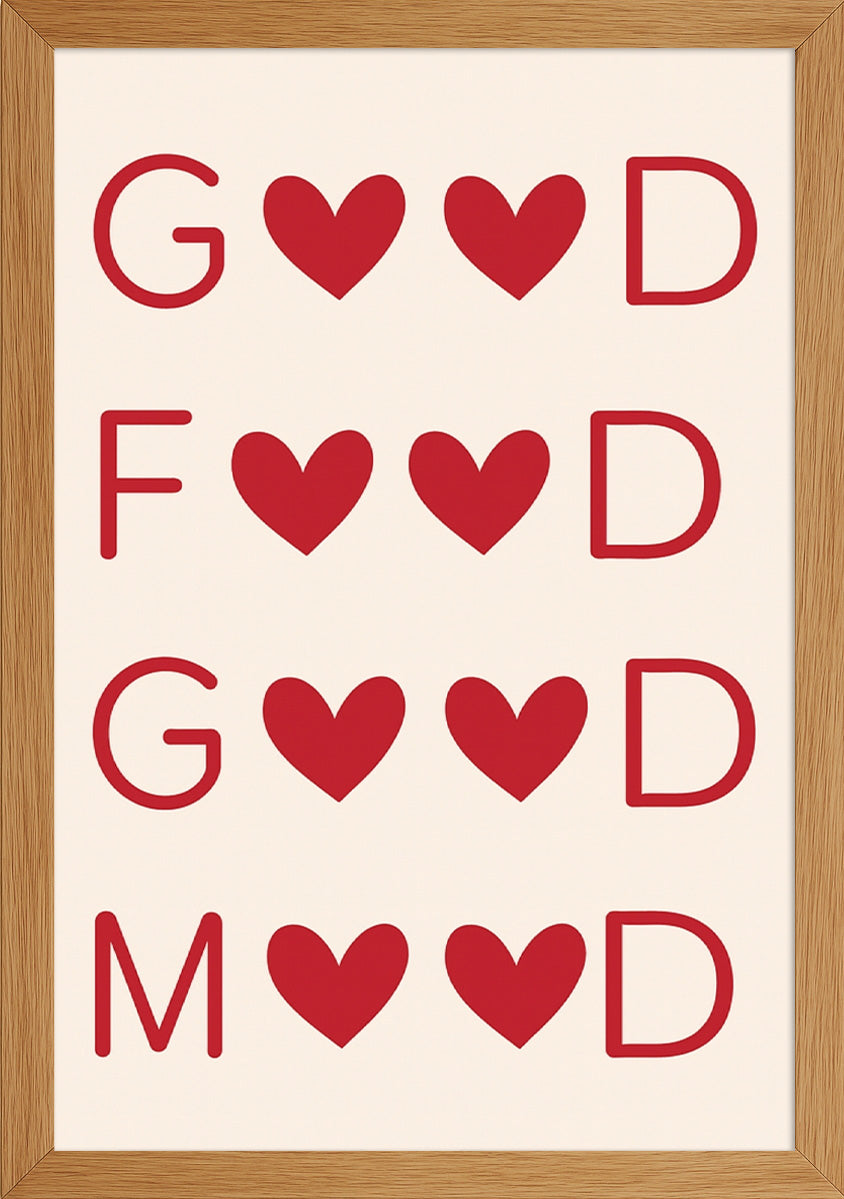 Good Food Good Mood Posteri