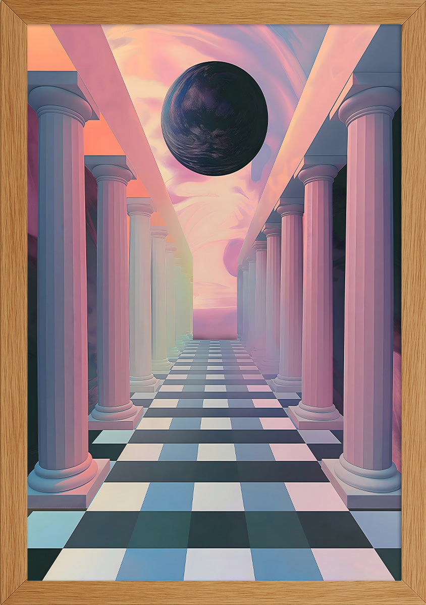 Pembe Sütunlu Koridor Posteri