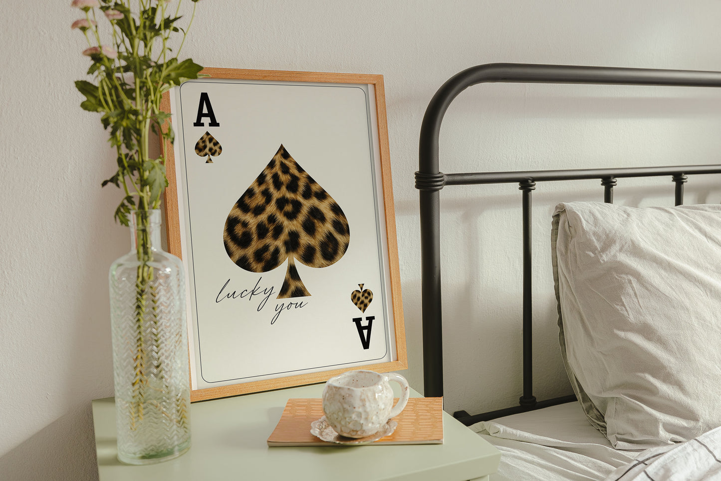 Leopar Desenli Lucky You Posteri