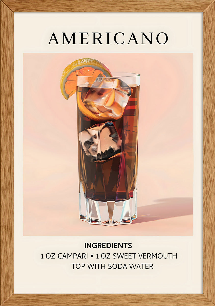 Americano Kokteyl Posteri