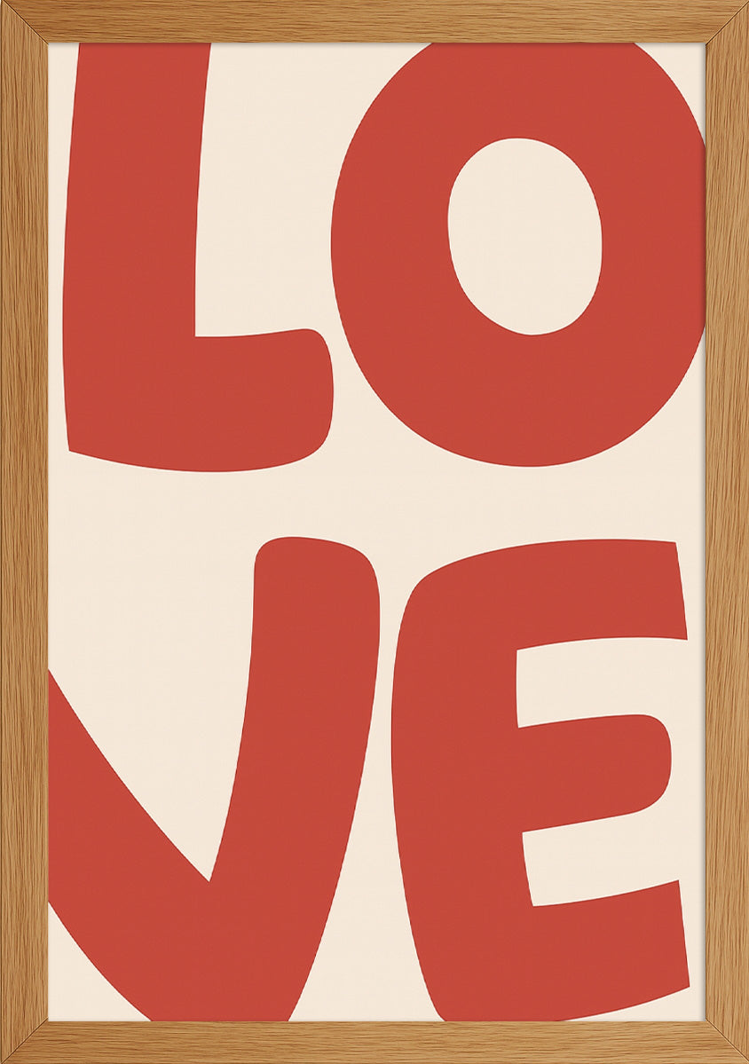 LOVE (red) Posteri