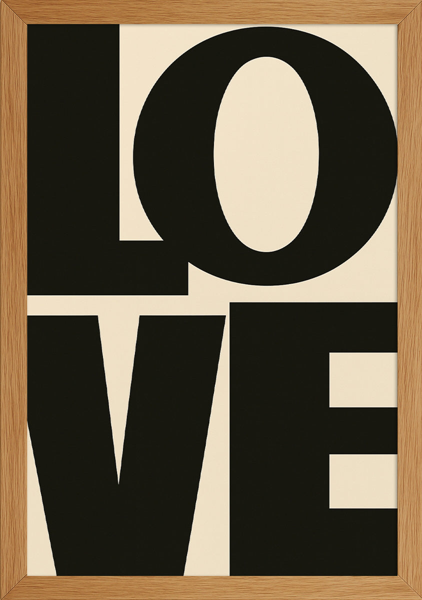 LOVE (black) Posteri