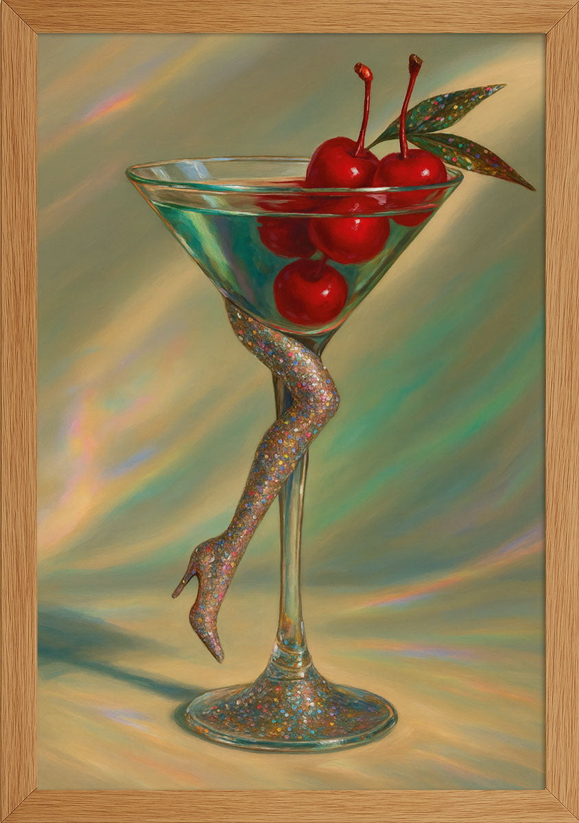 Martini Bardağında Işıltılı Dans Posteri