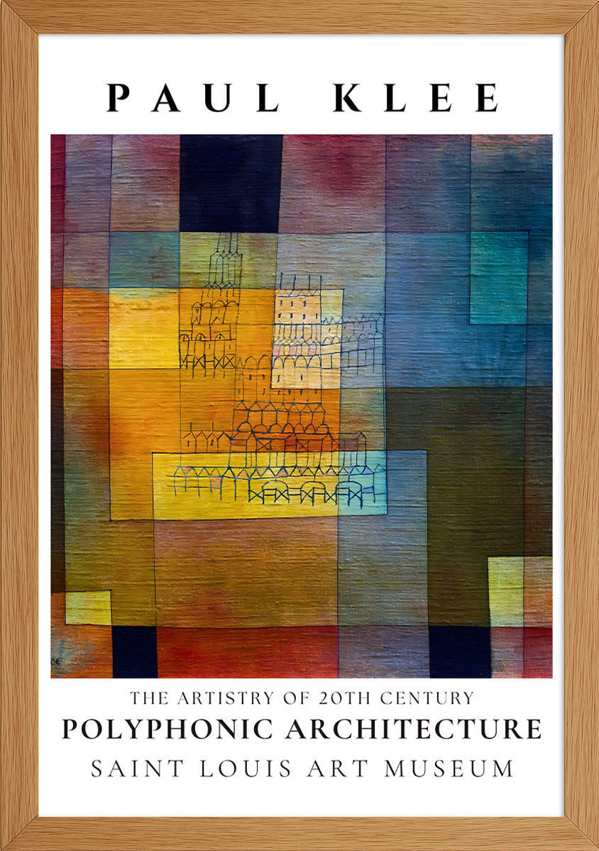 Paul Klee - Polyphonic Architecture Posteri