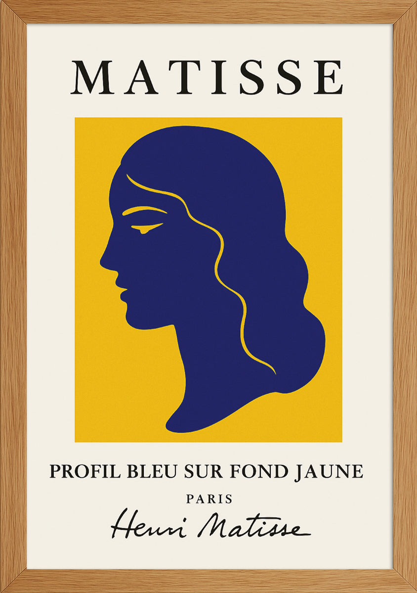 Matisse Profil Bleu Posteri