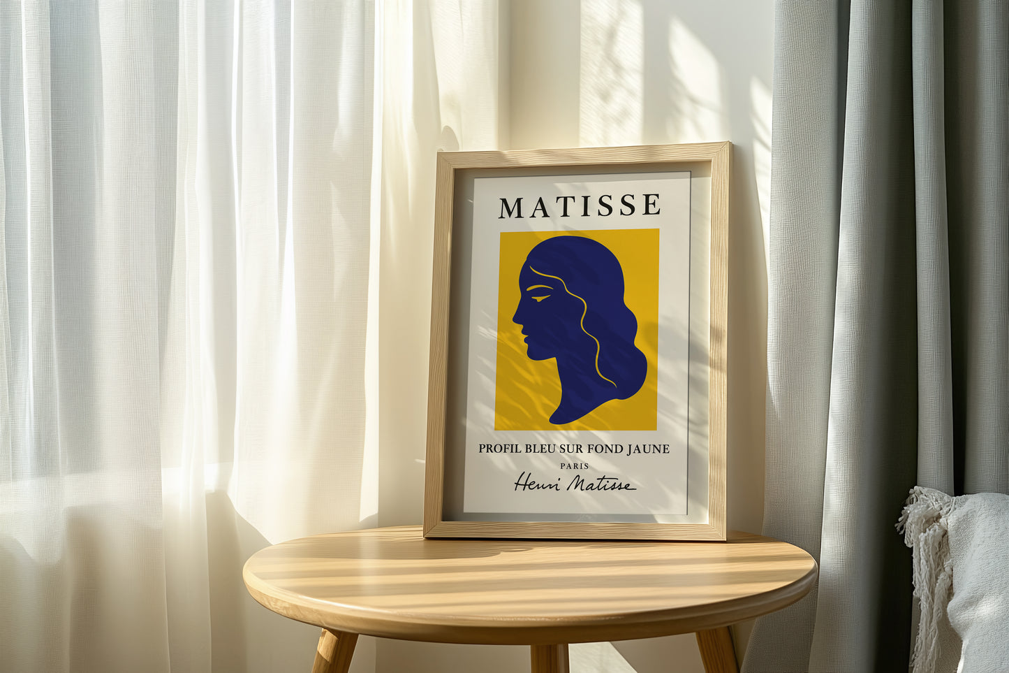 Matisse Profil Bleu Posteri