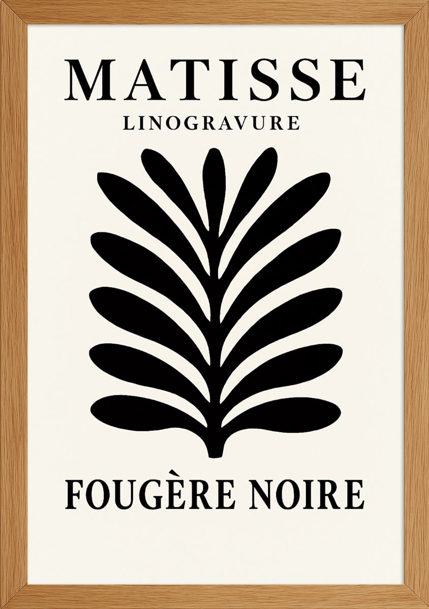 Matisse Fougere Noire Posteri