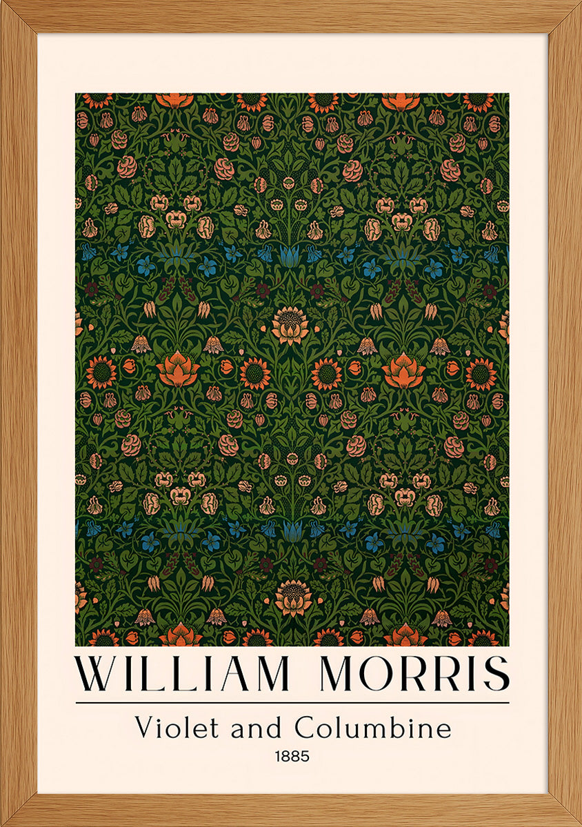 William Morris Violet and Columbine Posteri