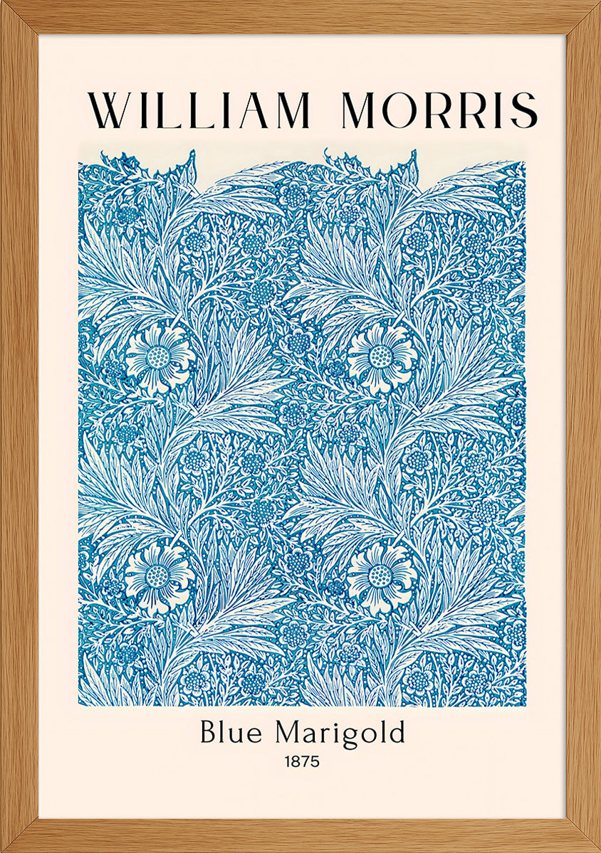 William Morris Blue Marigold Posteri