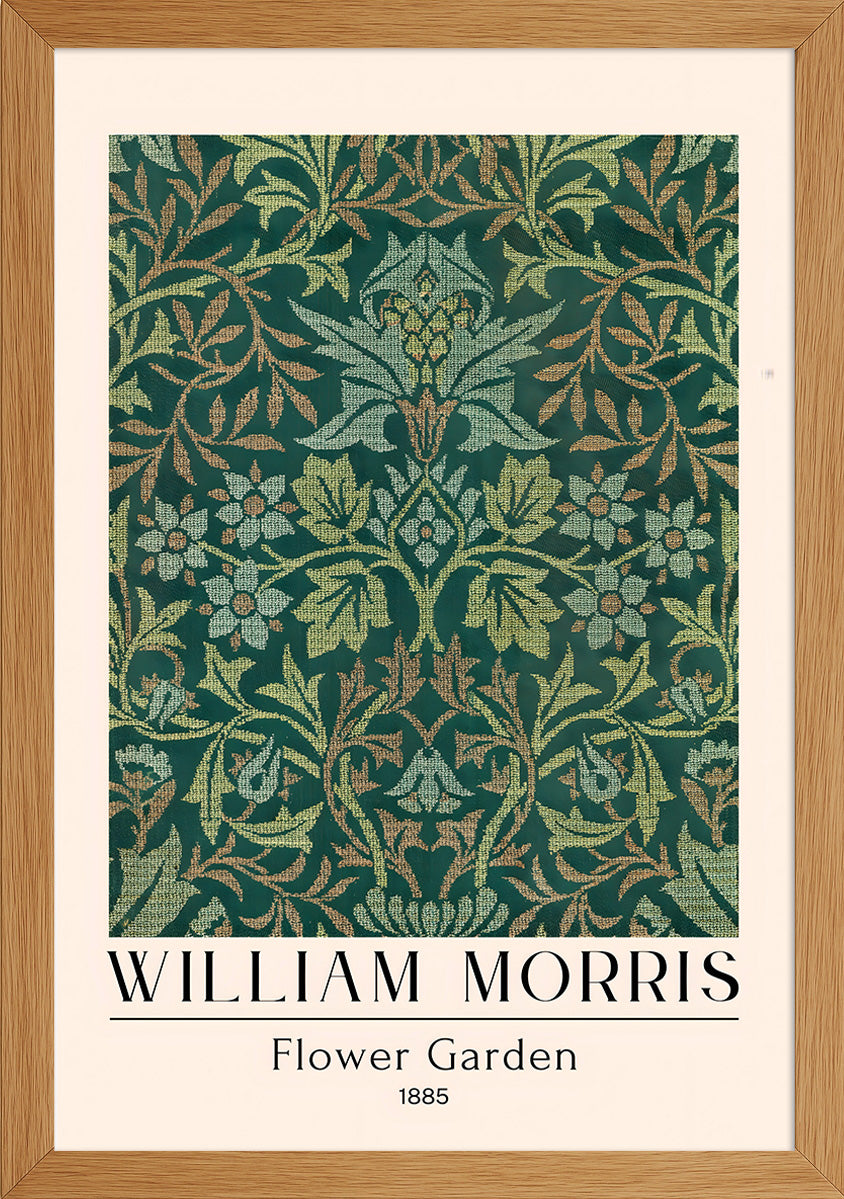 William Morris Flower Garden Posteri
