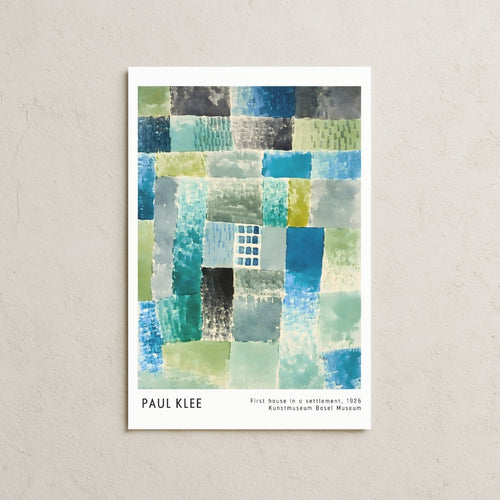 Paul Klee - First House In A Settlement, 1926 Posteri