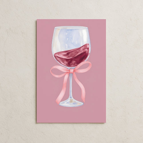 Kurdeleli Şarap Kadehi Posteri