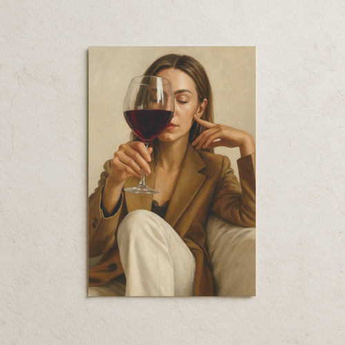 Kadeh tutan Kadın Posteri