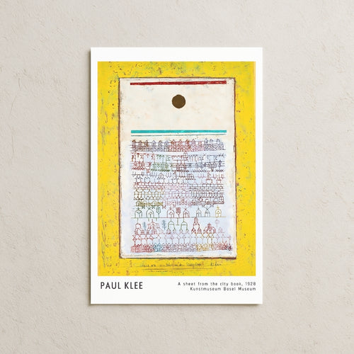Paul Klee - A Sheet From The City Book, 1928 Posteri