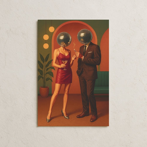 Disko Topu Kafalı Çift Posteri-2