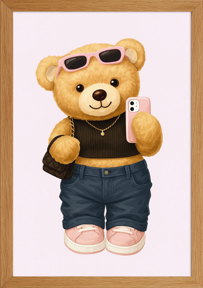 Fotoğraf Çeken Ayıcık Posteri