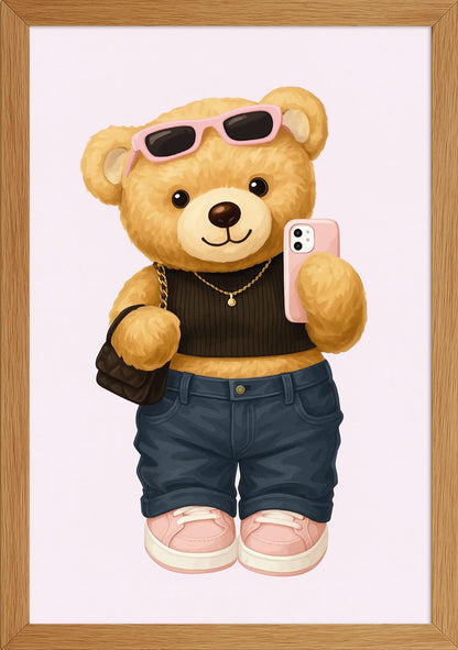 Fotoğraf Çeken Ayıcık Posteri