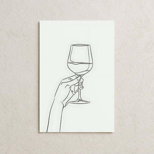 Kadeh Çizim Temalı Poster-1