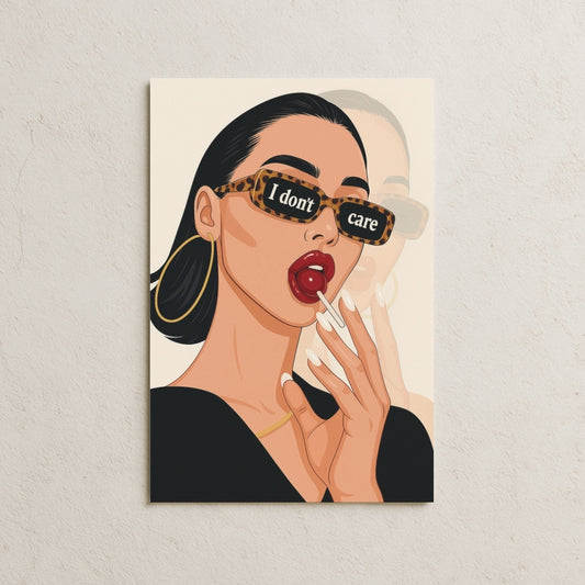 I Don't Care Kadın Posteri