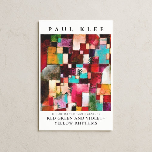 Paul Klee Red Green And Violet-Yellow Rhythms Posteri